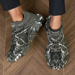 Men's Camo Knit Lightweight Casual Shoes