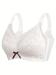 Plus Size Push Up Lace Bra Wireless Medium Stretch Bralette