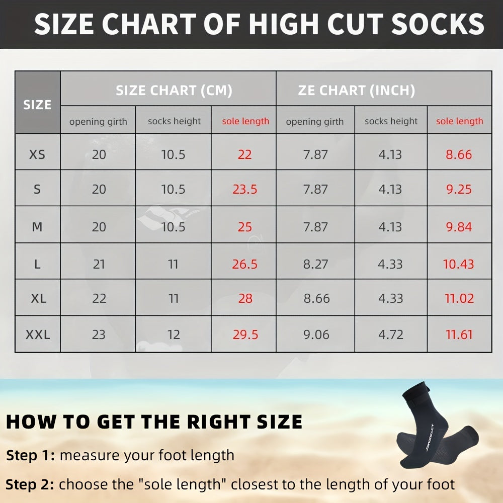 3MM Neoprene Diving Socks Non Slip Anti-Scratch Anti-Jellyfish Warm Socks