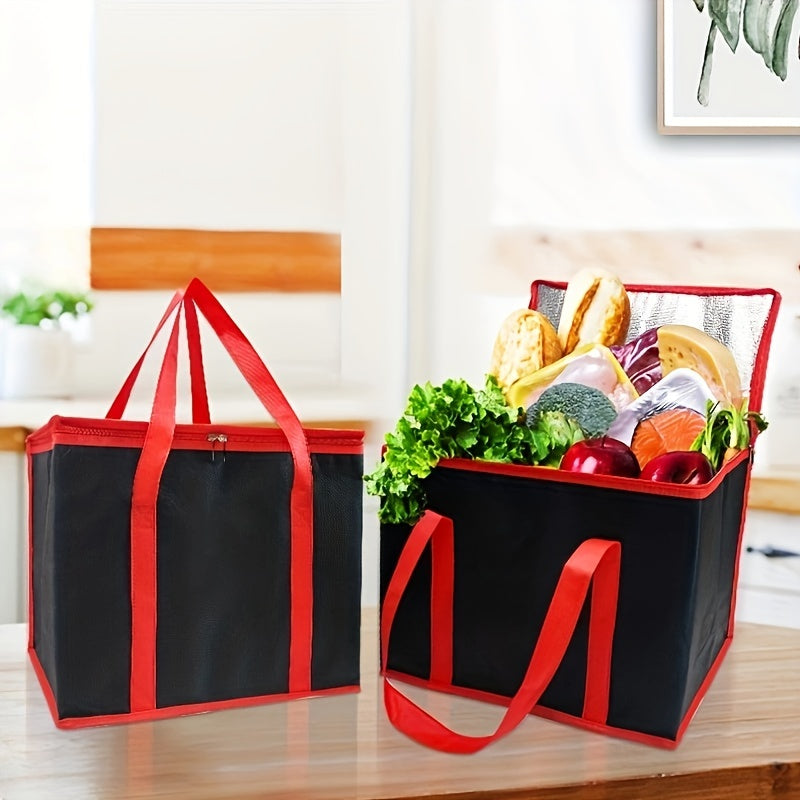 Portable Insulated Lunch Bag with Aluminum Foil Lining