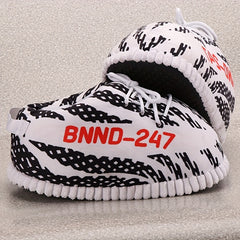 Men's Cozy Striped Indoor Slippers Warm & Soft House Shoes for Winter