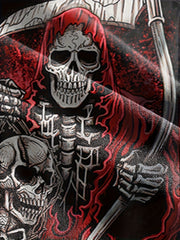 Skull Skeleton 3D Pattern Men's 2 Piece Outfits T-shirt & Shorts Set