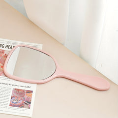 Handheld Makeup Mirror with Handle - Portable Beauty Mirror