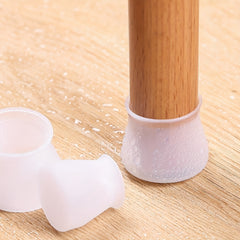 Silicone Chair Leg Protectors for Hardwood Floors - 8pcs