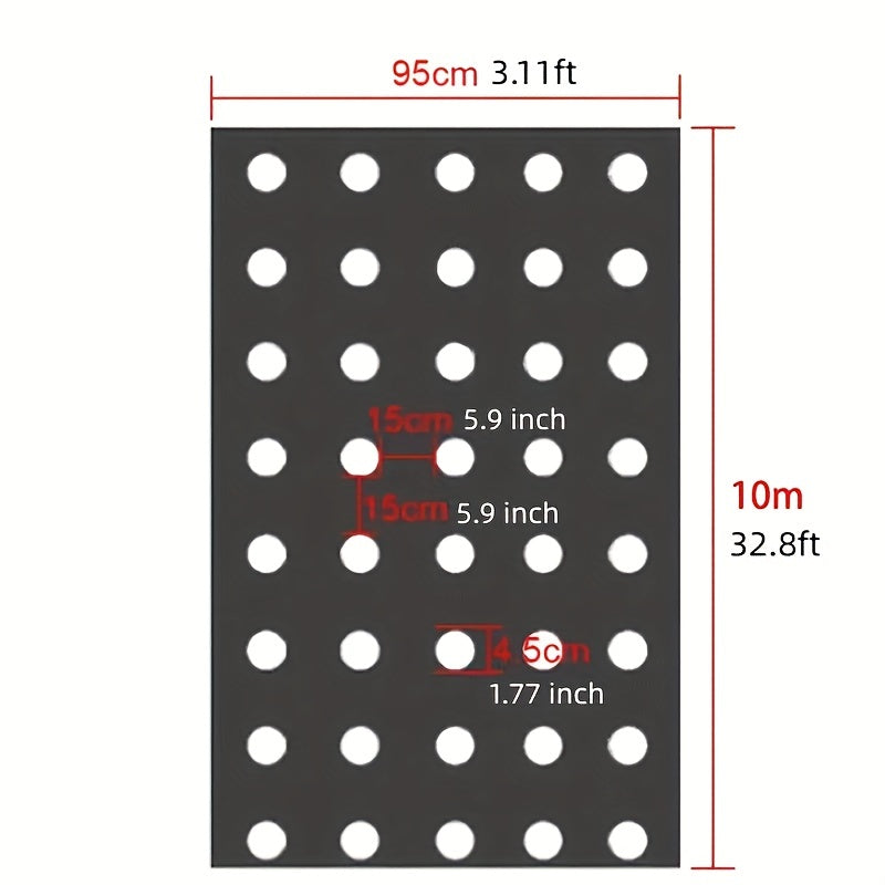 Plastic Film Garden Weed Control Barrier for Planting & Mulching