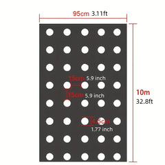 Plastic Film Garden Weed Control Barrier for Planting & Mulching