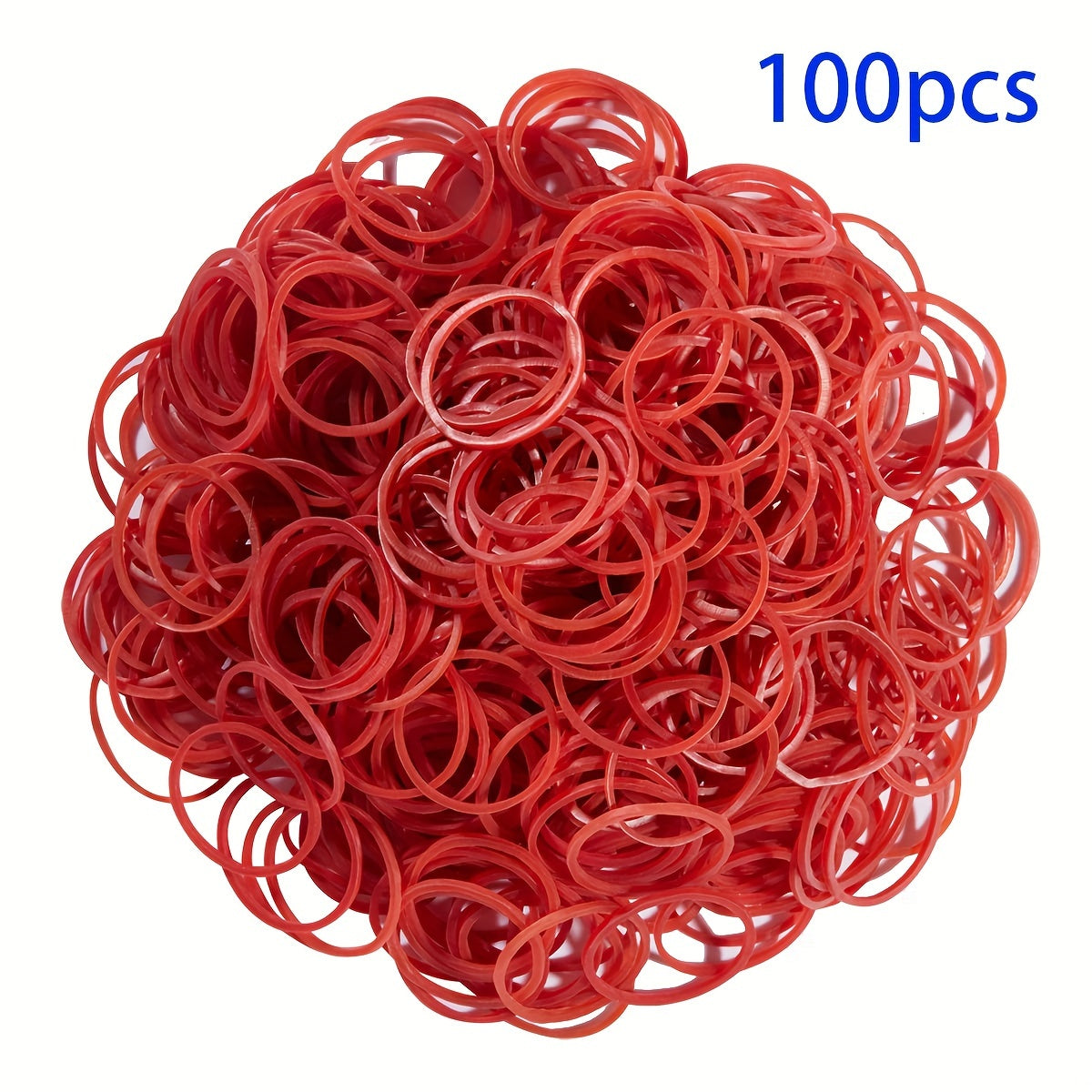 100-1500 Red Small Rubber Bands 50mm Elastic Band