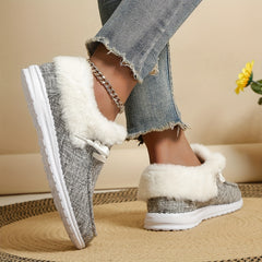 Women's Warm Snow Shoes Low Top Sport Shoes
