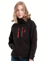 Women's Soft shell Fleece Winter Thermal Hooded Jacket