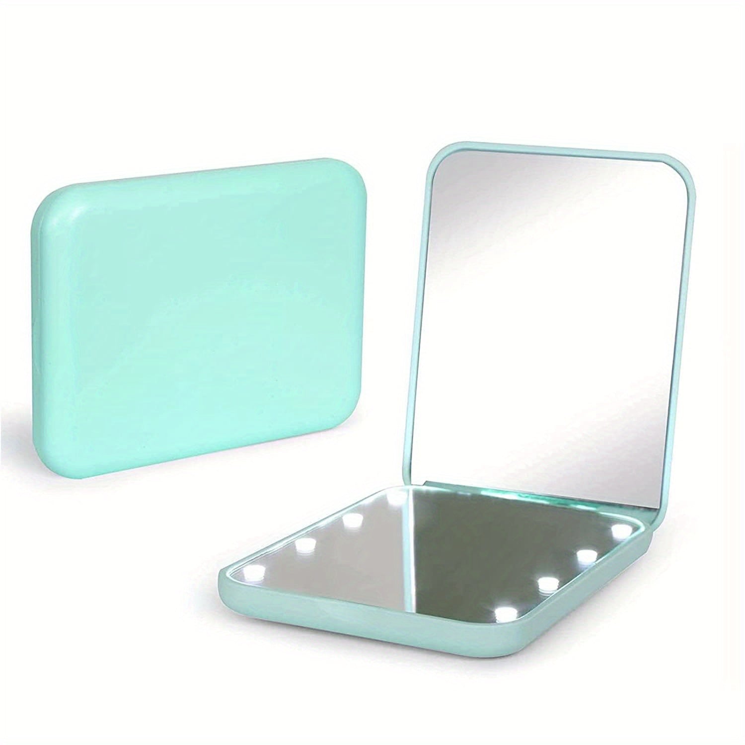 LED Mini Travel Makeup Mirror Compact Mirror With Lights
