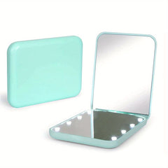 LED Mini Travel Makeup Mirror Compact Mirror With Lights