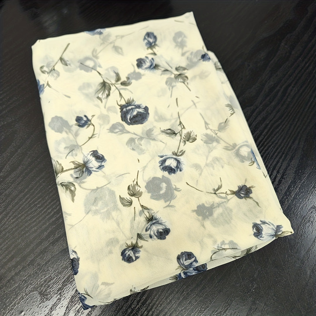 1yd Chiffon Fabric DIY Clothing Pants Dress Fabric Cutting Size