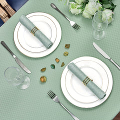 Poly Tablecloth Grass Green Water Resistant Wrinkle Free