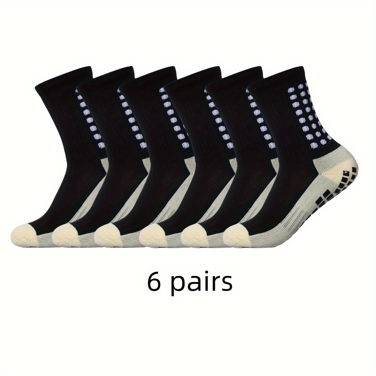 Men's Mid Crew Sport Socks Nylon Blend Breathable Comfortable Active Wear