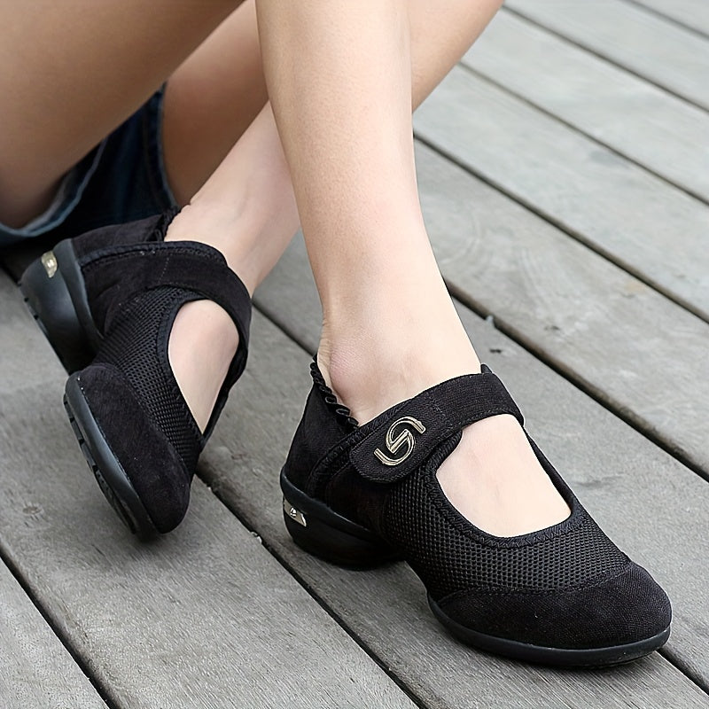 Women's Dance Shoes Rubber Soles Wear Resistant Anti Slip Training Shoes