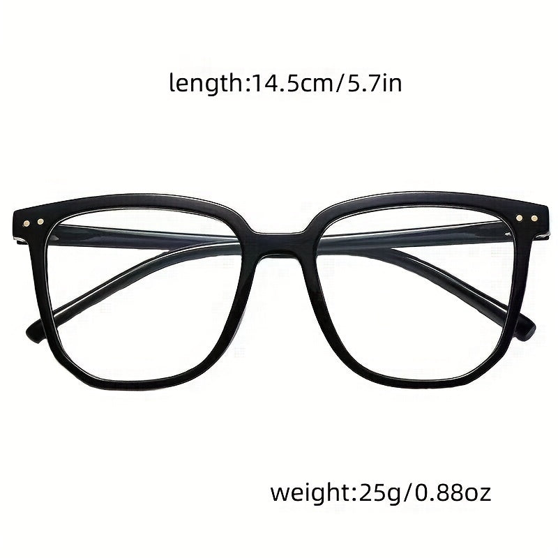 Clear Lens Glasses Square Frame Reading Anti Light Eyewear