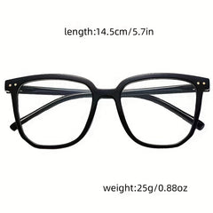 Clear Lens Glasses Square Frame Reading Anti Light Eyewear