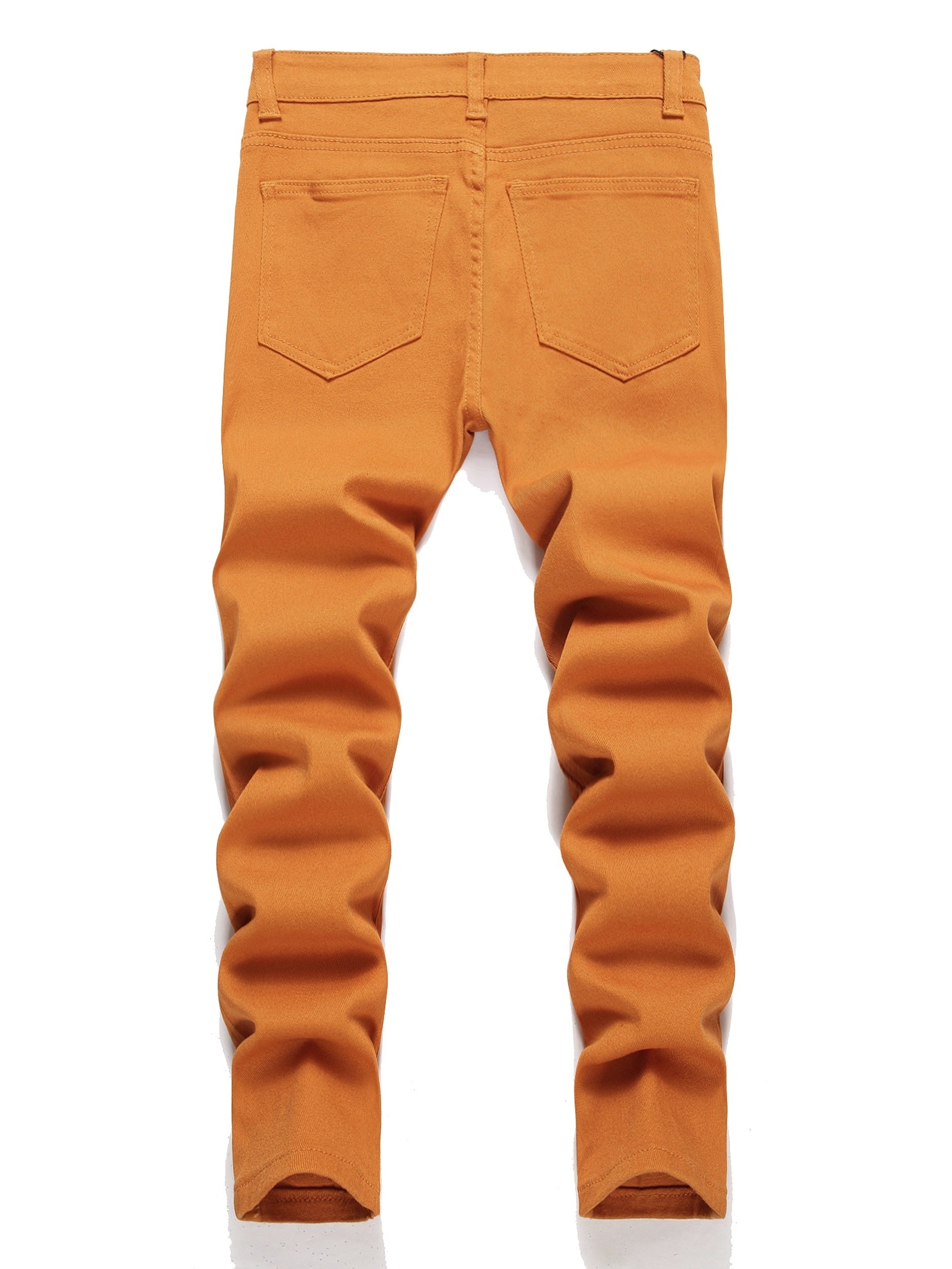 Boys Stretch Jeans Skinny Slim Fit Distressed Denim Pants