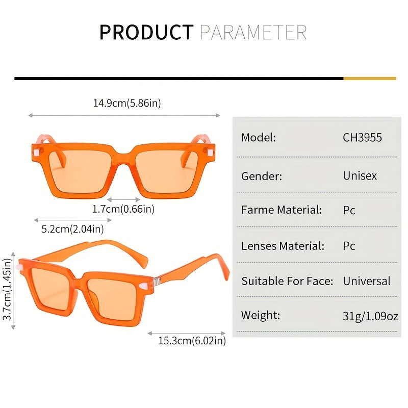 Men's Square Sunglasses UV Resistant