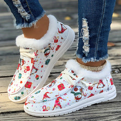 Christmas Snow Boots for Women - Dwarf & Snowman Designs - Warm