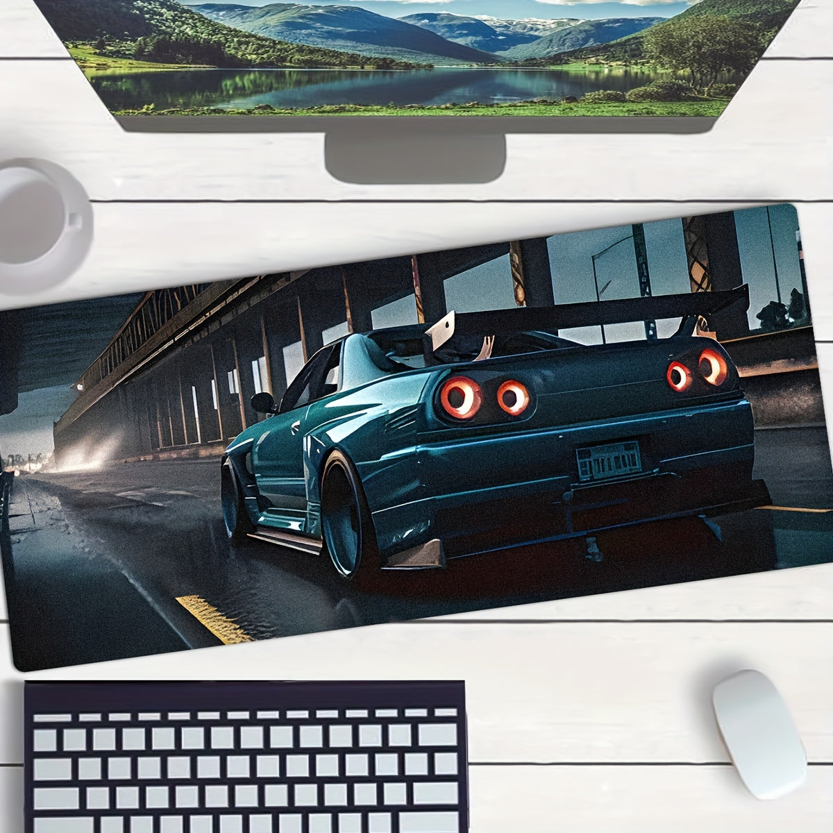 R32 Drift Car Mouse Pad - Anti-slip Keyboard Pad - Game Mouse Pad
