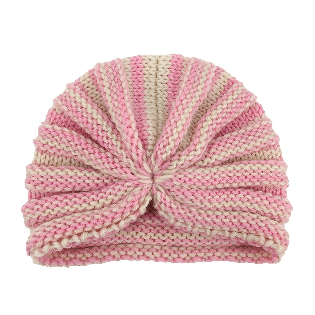 Children's Knitted Wool Hat with Ear Protection for Newborns