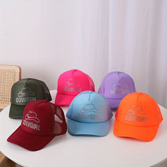 Rhinestone Decor Couple Baseball Cap Adjustable Candy Sun Hats