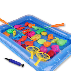 Kids Magnetic Fishing Toy Set Puzzle Catching Fish Water Play