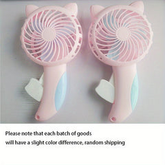 Manual Press Mini Fan Cat Portable Fan Handheld Summer Accessory Cooling Fan