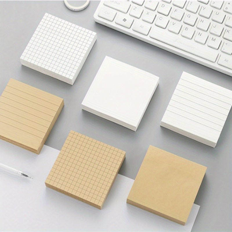 4pcs Sticky Notes Box Horizontal Lines Self Stick Note Pads 320Sheets
