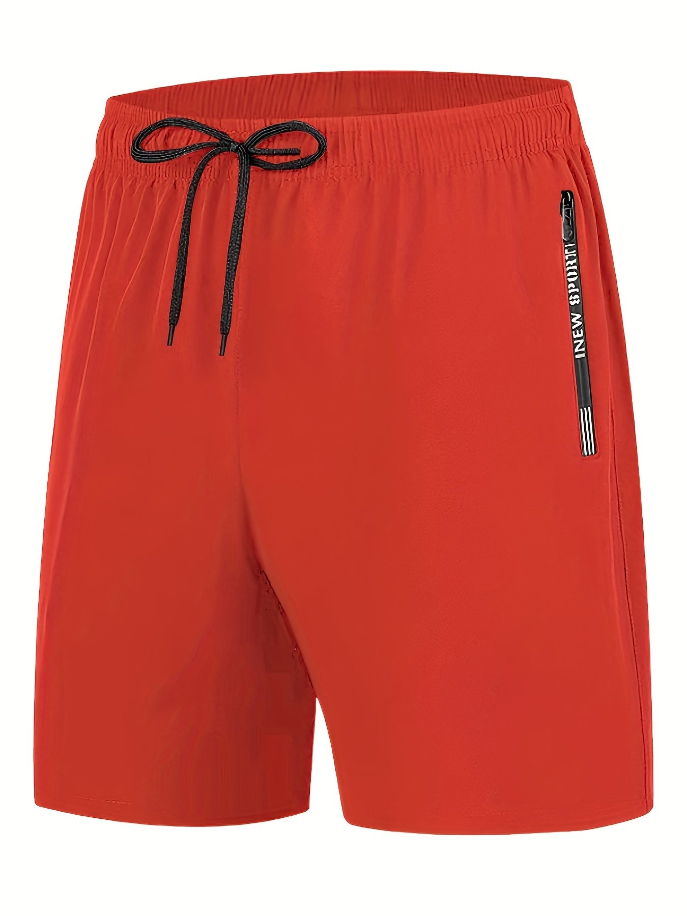 Men's Breathable Solid Shorts With Side Pockets