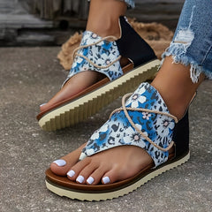 Women's Outdoor Floral Sandals Soft Sole Anti Slip Casual Shoes