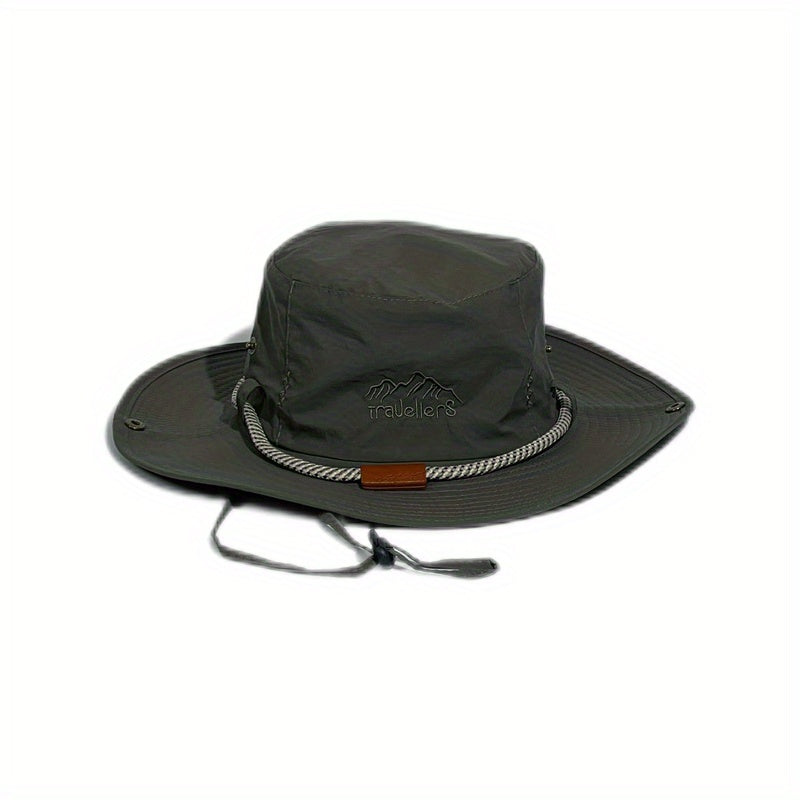 Men's Wide Brim Sun Hat for Fishing and Hiking