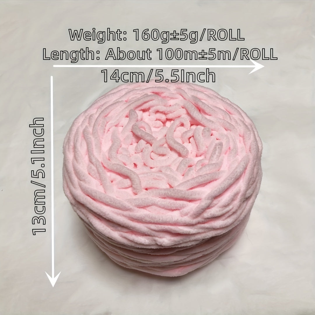 Ice Strips Yarn for DIY Handbag & Cushion - Single Thread Large Ball Polye