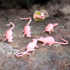Pink Realistic Rat Prank Toy Durable Plastic Halloween Gag Gift