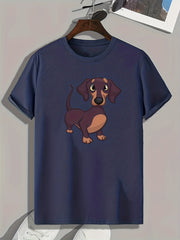 Dog Print Men's Graphic T shirt Casual Comfy Tees For Summer Mens Clothing