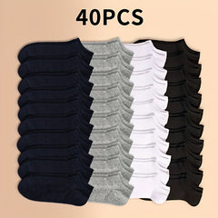 Soft Lightweight Ankle Socks Women's Stockings, Unisex 10-40 Pairs