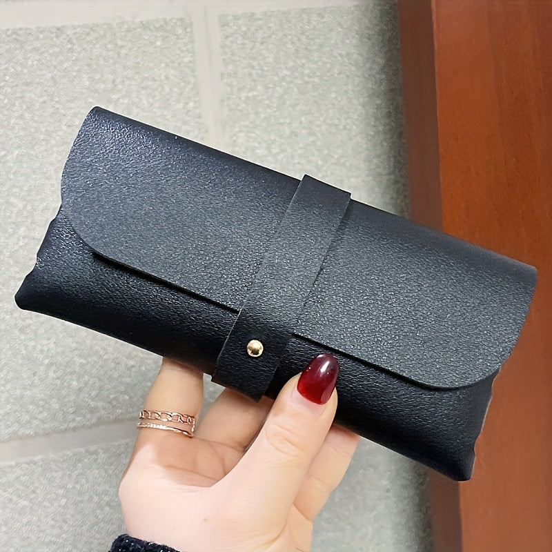 Litchi Embossed Glasses Bag PU Leather Sunglasses Case