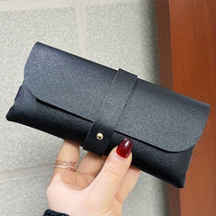 Litchi Embossed Glasses Bag PU Leather Sunglasses Case