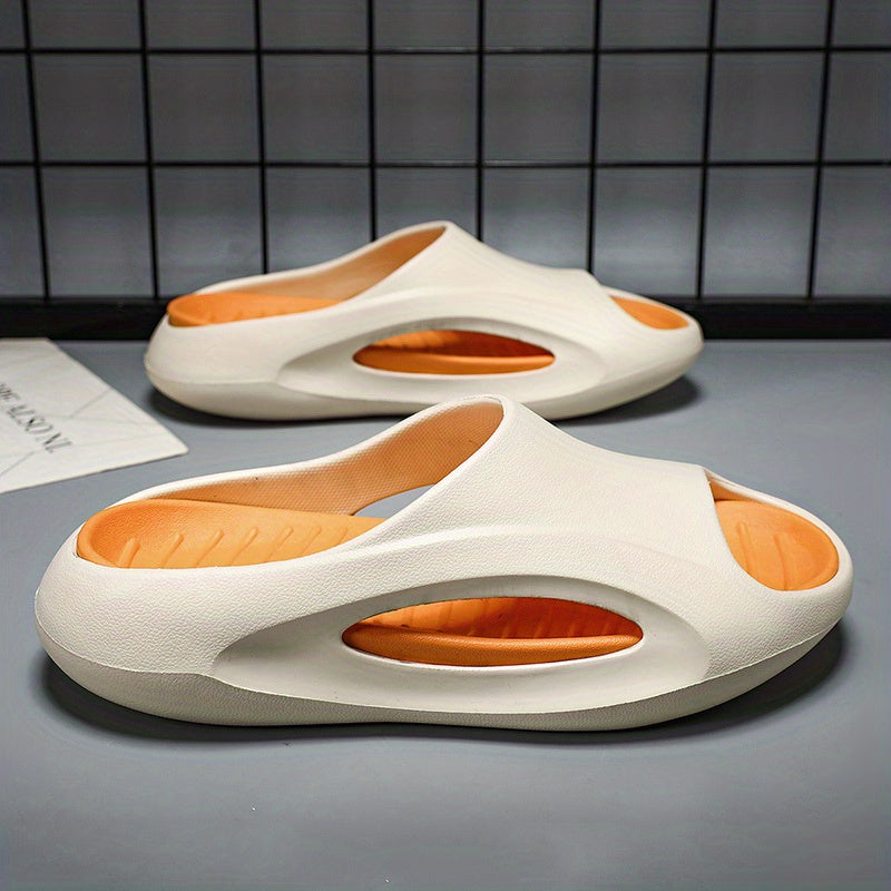 Men's Pillow Slides Non Slip Slippers Open Toe Shoes For Indoor Outdoor