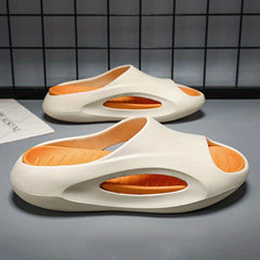 Men's Pillow Slides Non Slip Slippers Open Toe Shoes For Indoor Outdoor