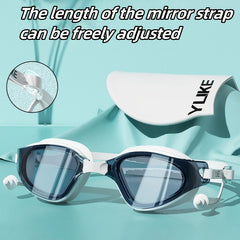 Large Frame Anti-Fog Swimming Goggles High Definition