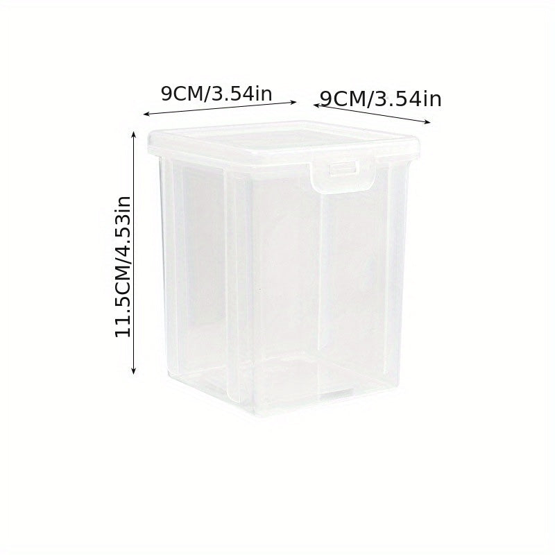 Airtight Spice Storage Box with Flip Top Lids Stackable Food Jar