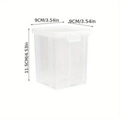 Airtight Spice Storage Box with Flip Top Lids Stackable Food Jar
