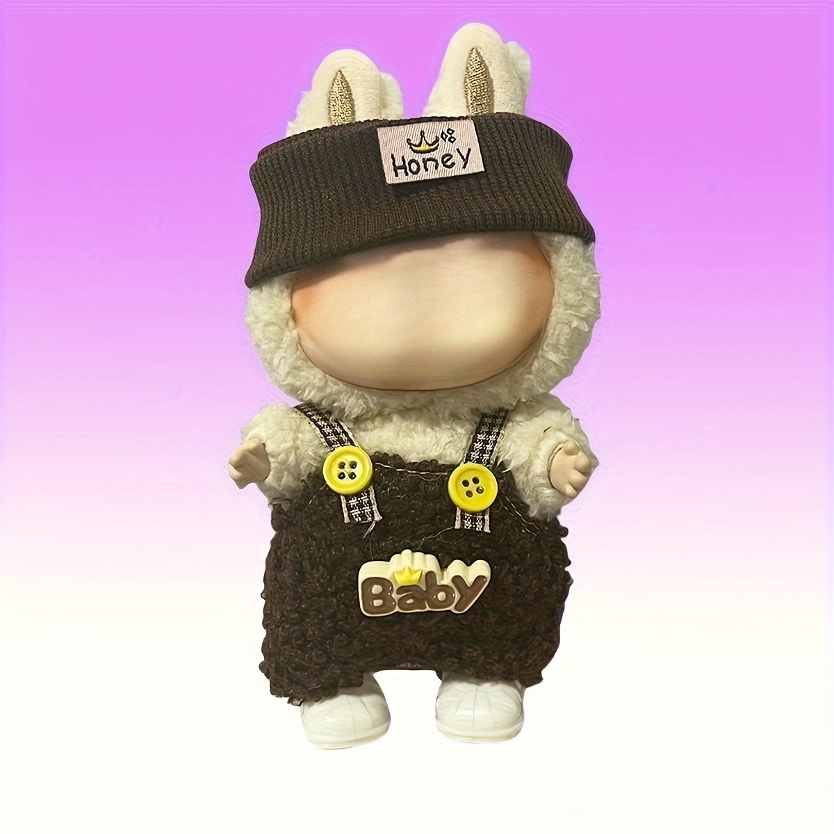 Doll Cosplay Clothes Set - Hat, Work Pants, Headwear, Skirt - Two-Piece Set
