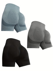 3 Pack Biker Shorts High Waist Sporty Leggings