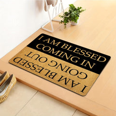 Non Slip Indoor Doormat Soft Absorbent Bath Mat Machine Washable Quick Drying