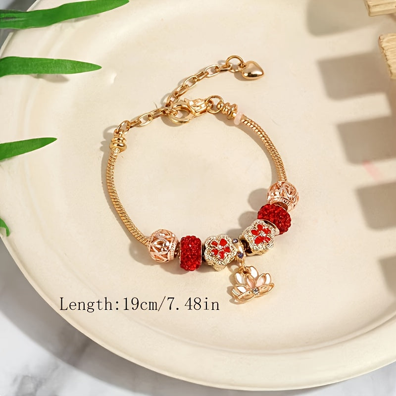 Christmas Bracelet DIY Santa Claus Snowflake Pendant Christmas Gift