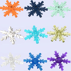 12pcs Snowflake Building Blocks Set Winter Wonderland ABS Material