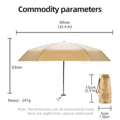 Men's Casual Folding Sun Umbrella with UV Protection